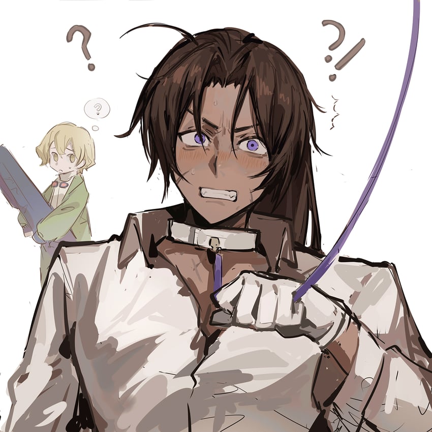 sinclair and heathcliff (project moon and 1 more) drawn by mikan_ckc