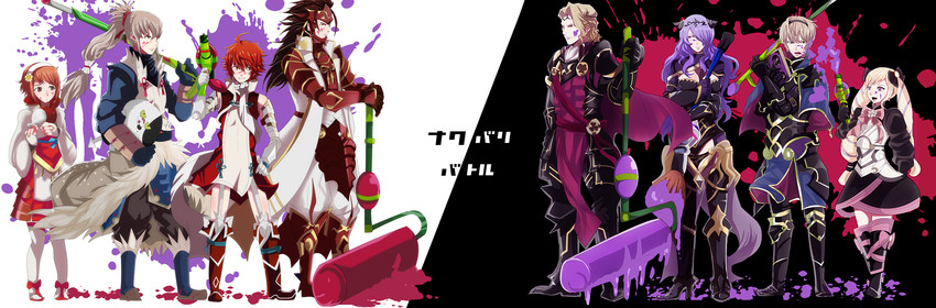 camilla, elise, takumi, sakura, leo, and 4 more (fire emblem and 3 more) drawn by rem_(eyes_410)