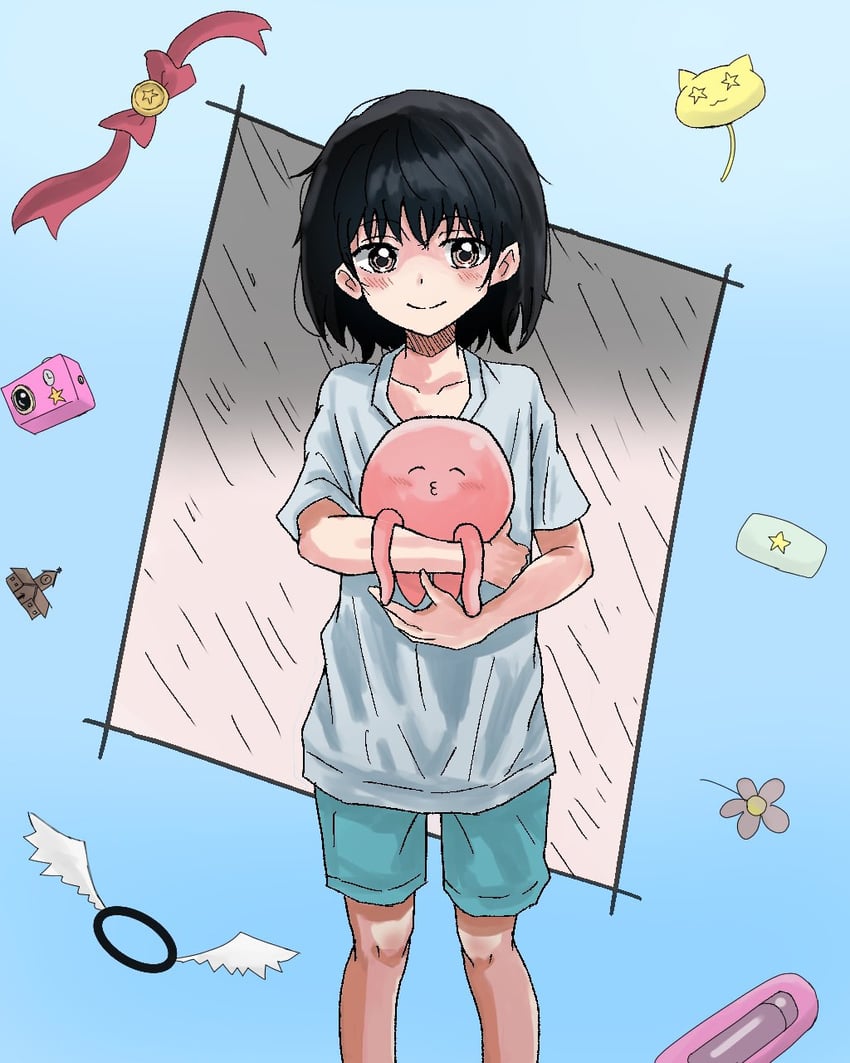 kuze shizuka and takopii (takopii no genzai) drawn by strikes_empire