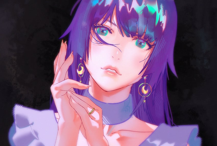 senjougahara hitagi (monogatari) drawn by rapa_rachi