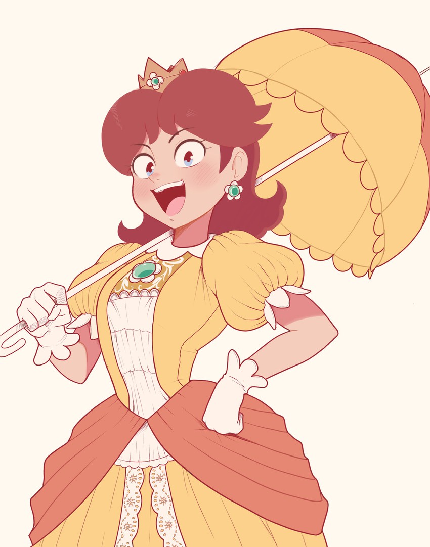 princess daisy (mario and 1 more) drawn by sally_(luna-arts)
