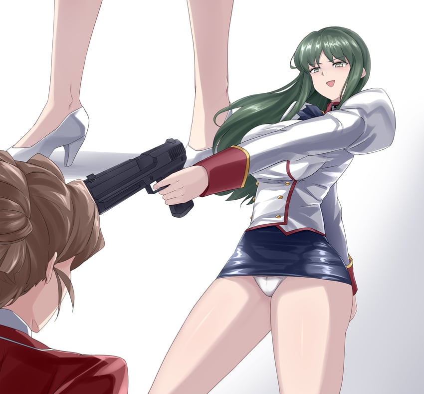 sumeragi aika, white delmo, and delmo commander (aika and 1 more) drawn by sin_(pixiv17875500)