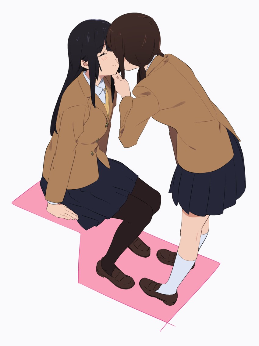 aizawa ayaka and inaba michiru (wasureenu majo no monogatari) drawn by kamo_kamen