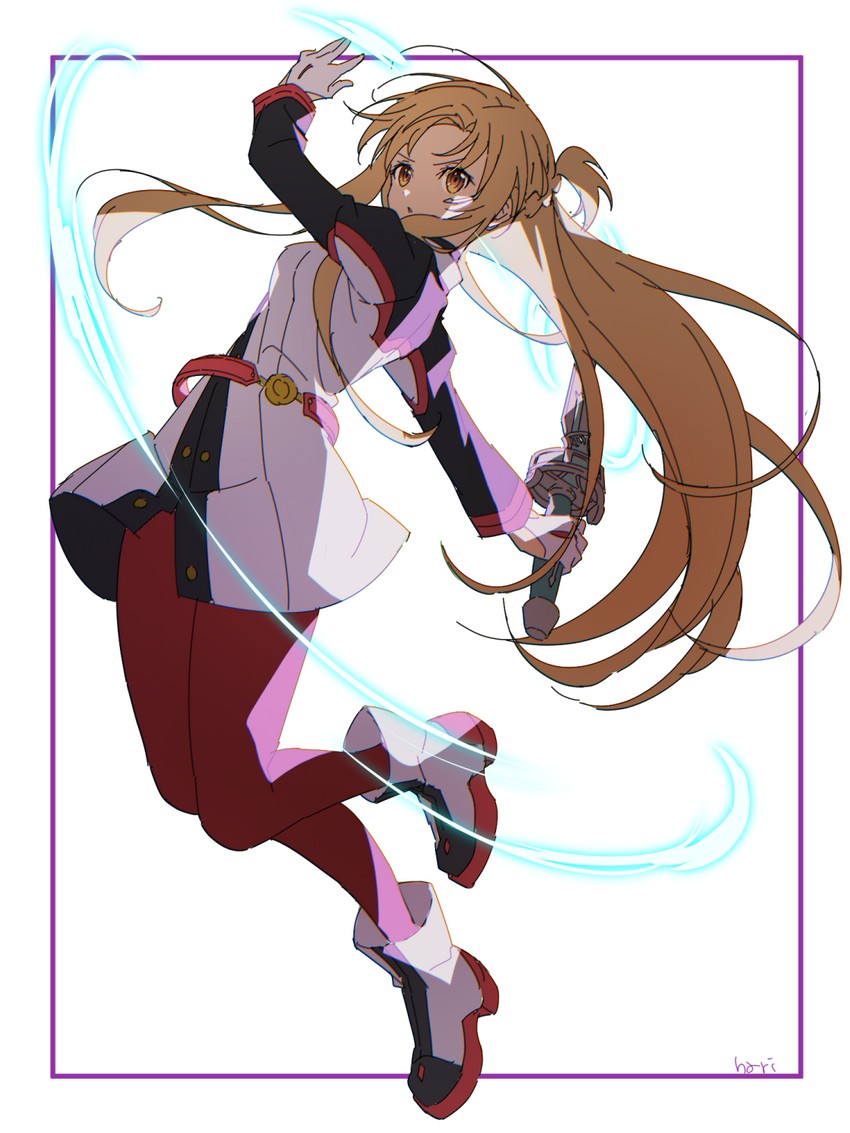 asuna (sword art online and 1 more) drawn by hari611