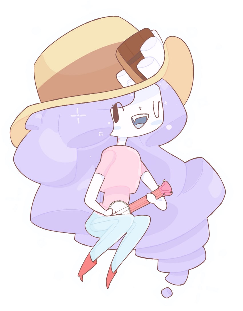 marceline abadeer and marshmaline (adventure time and 1 more) drawn by rachalli