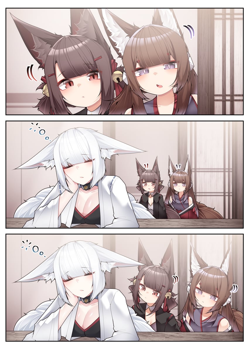 kaga, amagi-chan, and akagi-chan (azur lane) drawn by samip