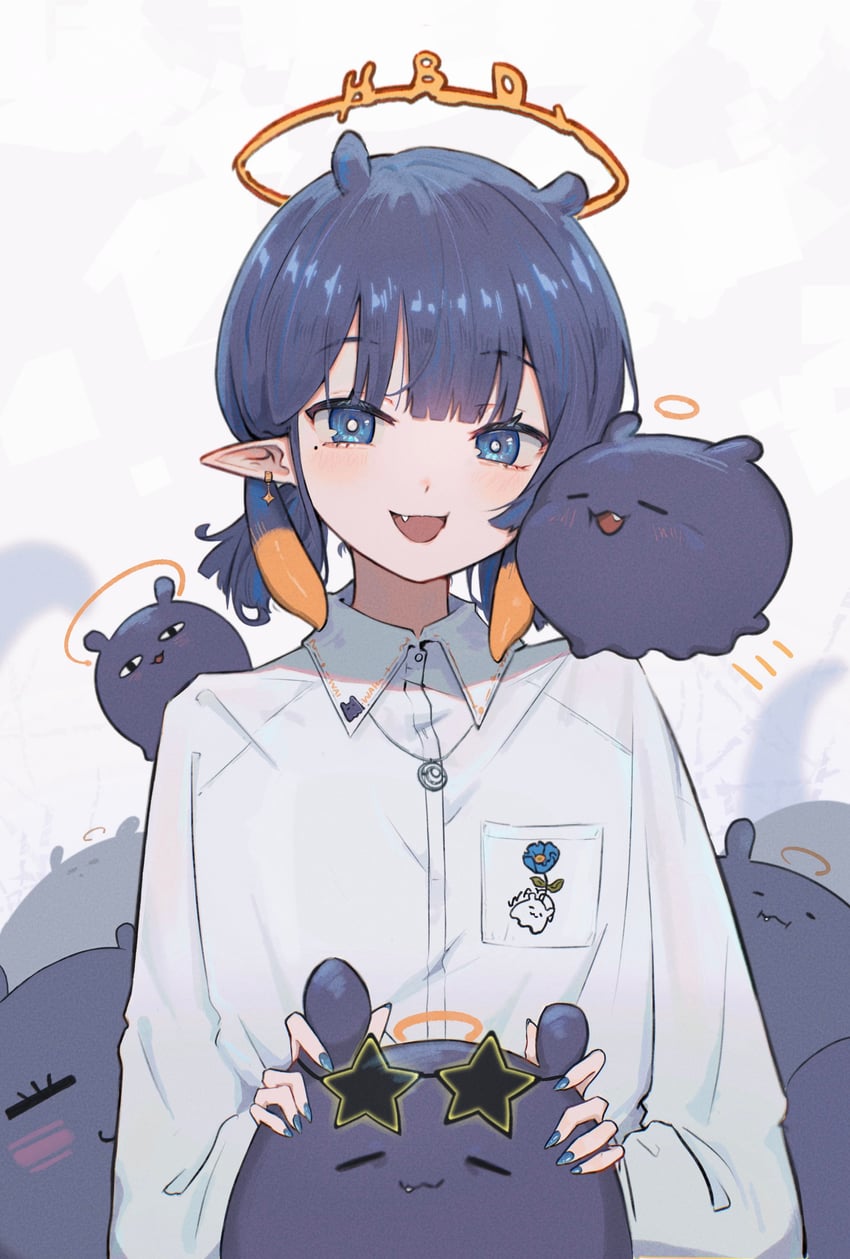 ninomae ina'nis and takodachi (hololive and 1 more) drawn by simuyutou