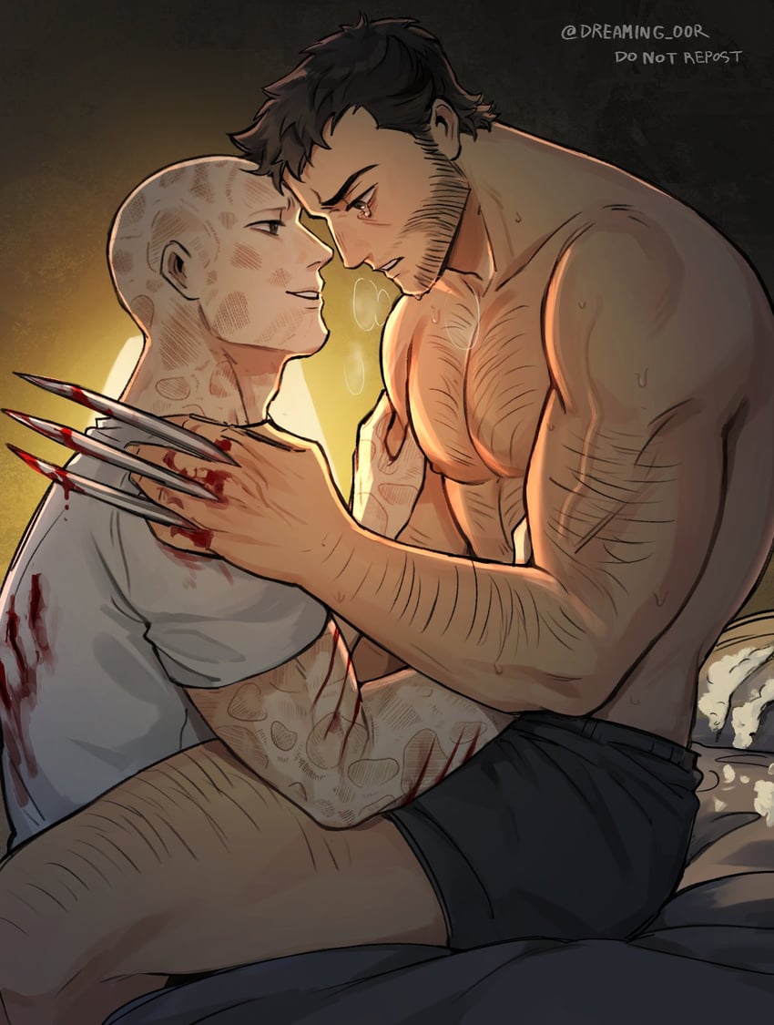 wolverine and deadpool (marvel and 4 more) drawn by dreaming_oor