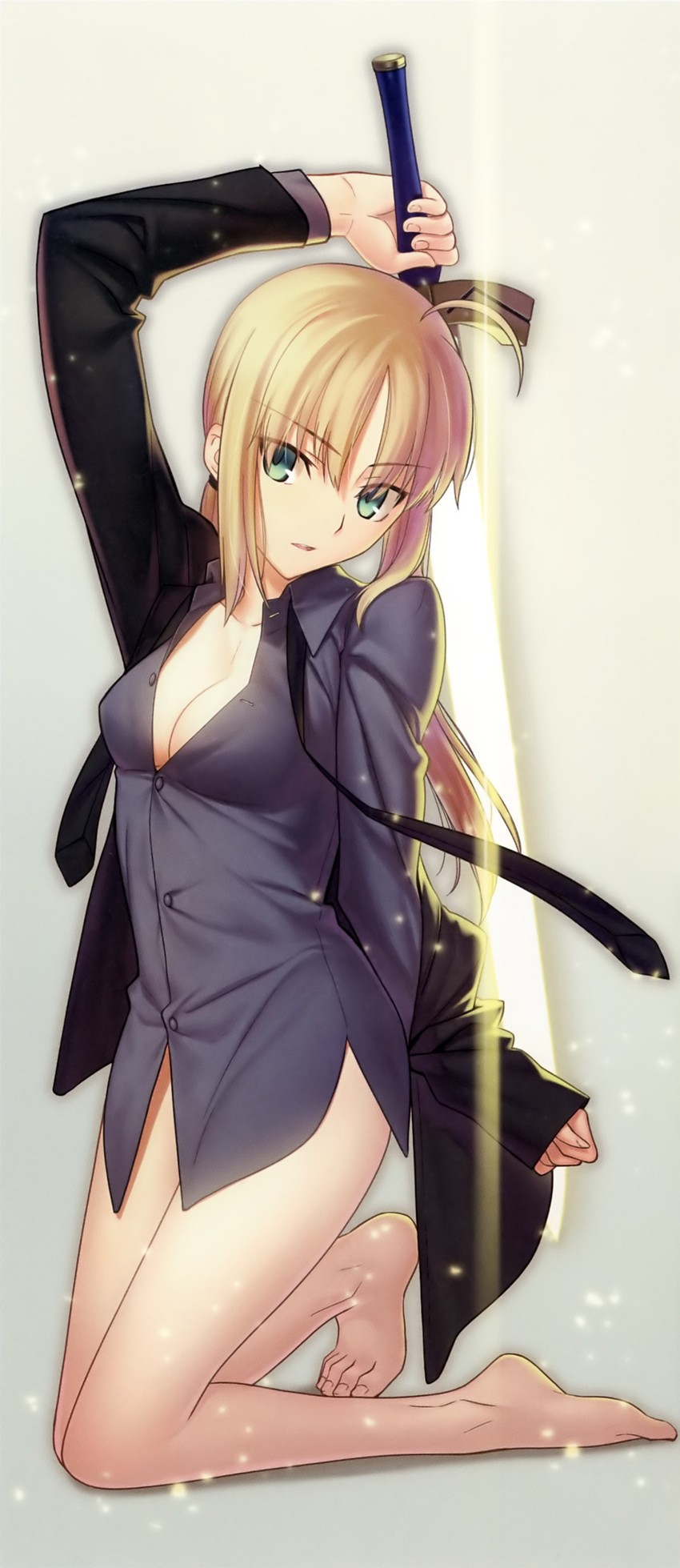 artoria pendragon and saber (fate and 1 more) drawn by takeuchi_takashi