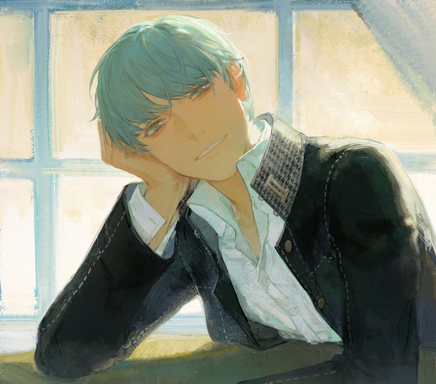 narukami yu (persona and 1 more) drawn by creamyghost
