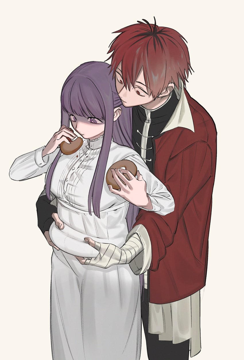 fern and stark (sousou no frieren) drawn by umashio_potechi-san