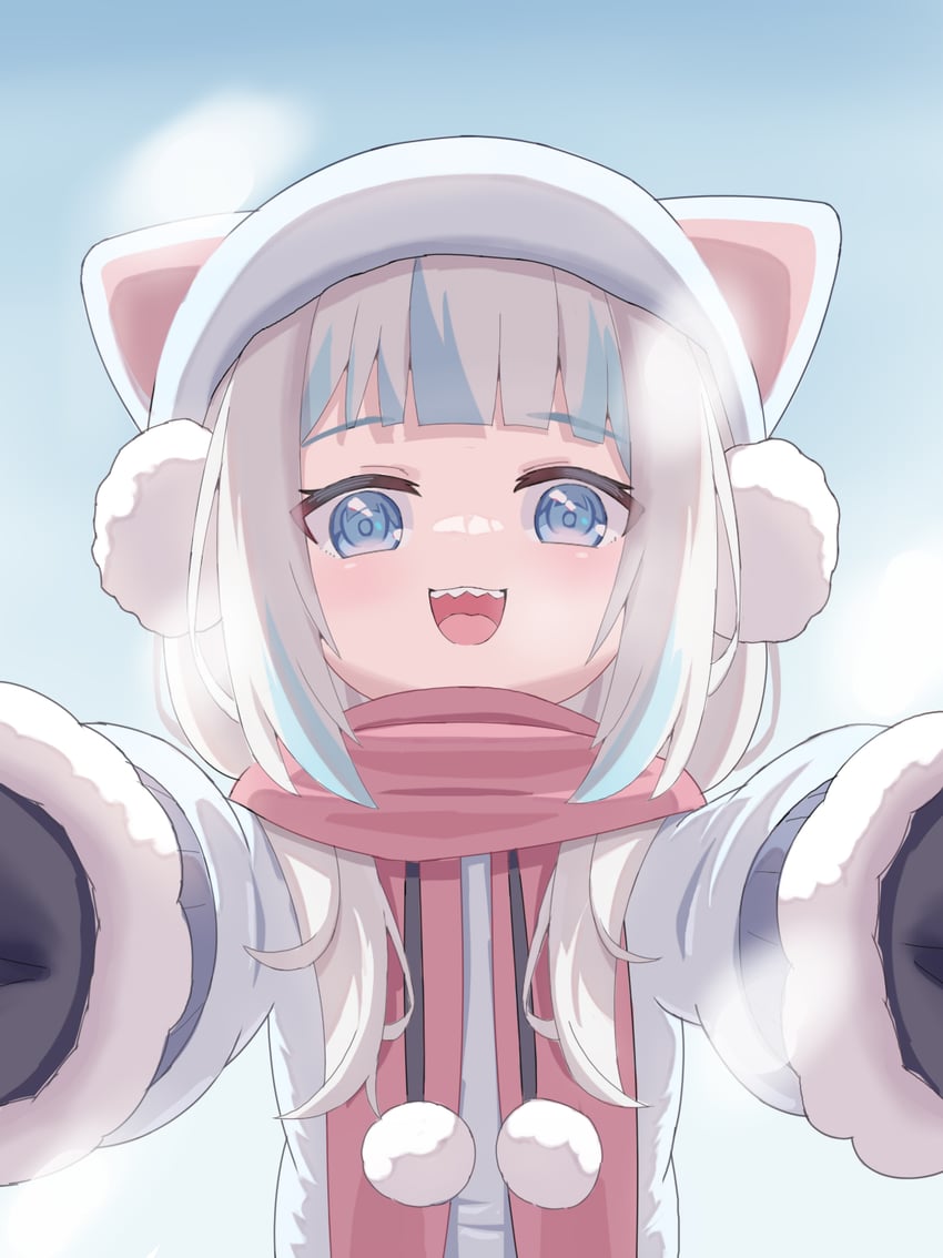 gawr gura (hololive and 1 more) drawn by hsh