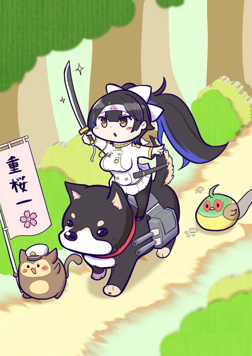 manjuu, takao, and meowfficer (azur lane) drawn by himajin_(fd_jin)