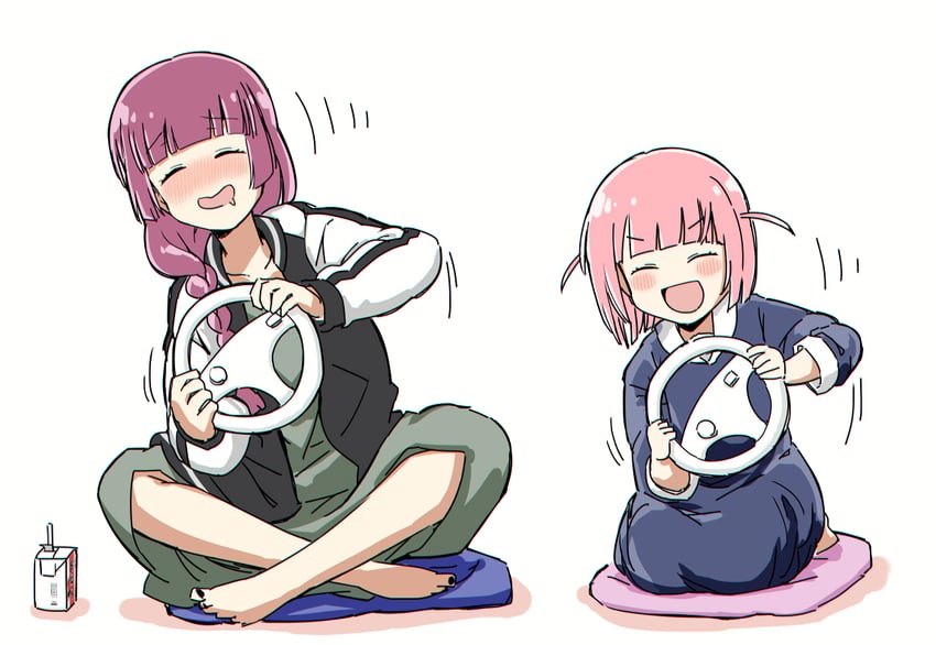 hiroi kikuri and gotoh futari (bocchi the rock!) drawn by torako_(toramaru)