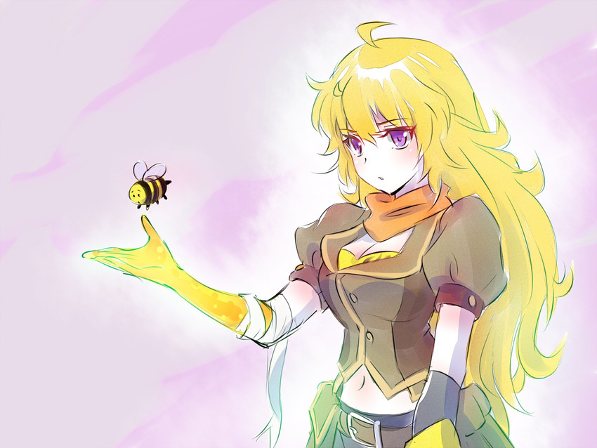 yang xiao long and breezy (rwby and 1 more) drawn by iesupa