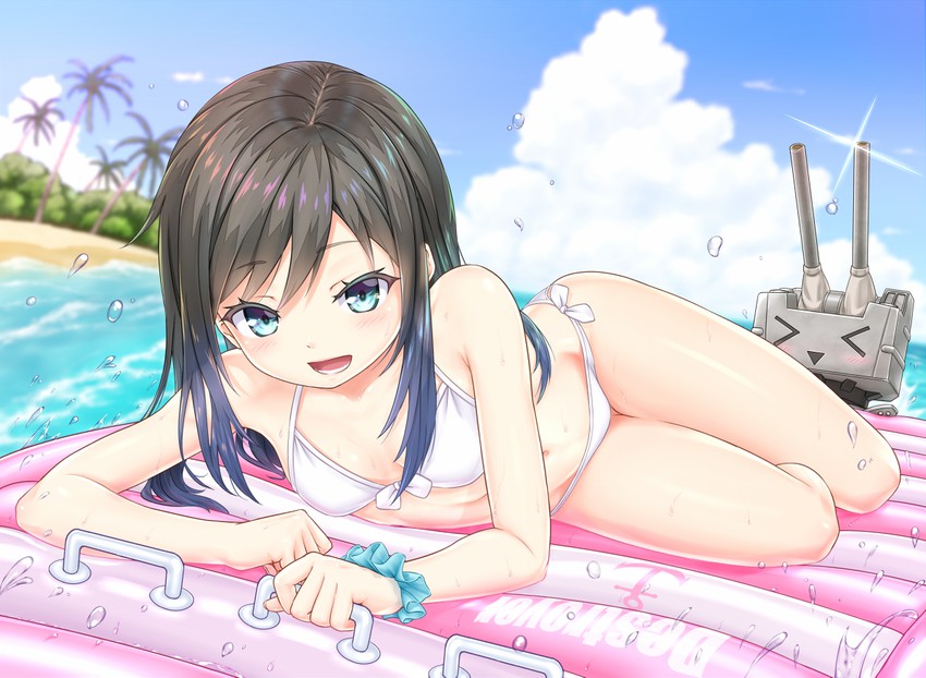rensouhou-chan and asashio (kantai collection) drawn by gotou_hisashi