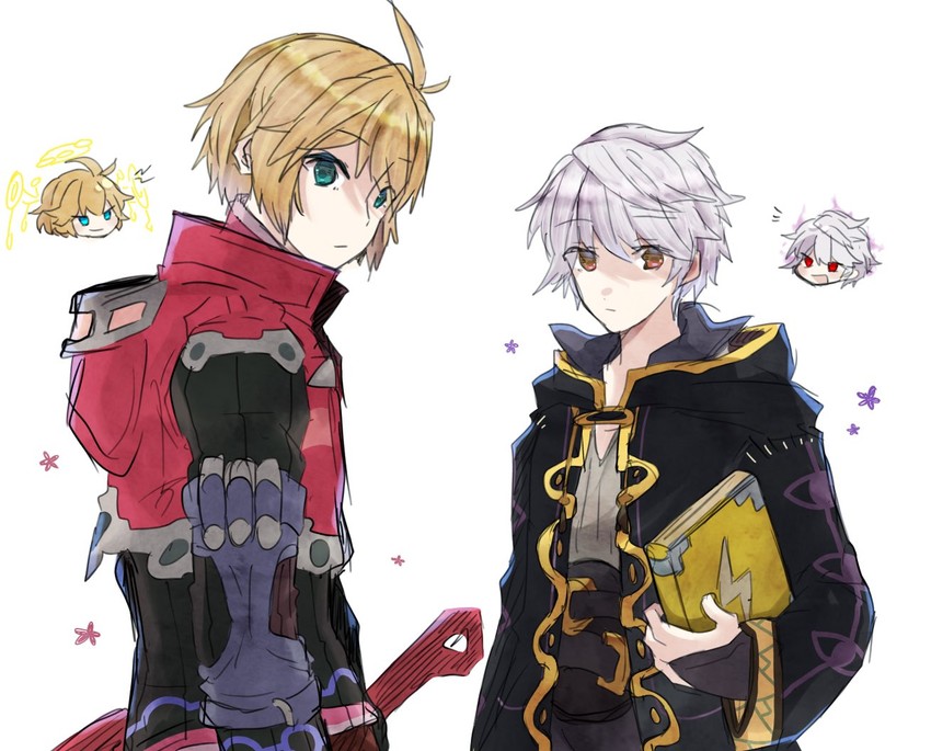 male robin and shulk (fire emblem and 5 more) drawn by mugimugis