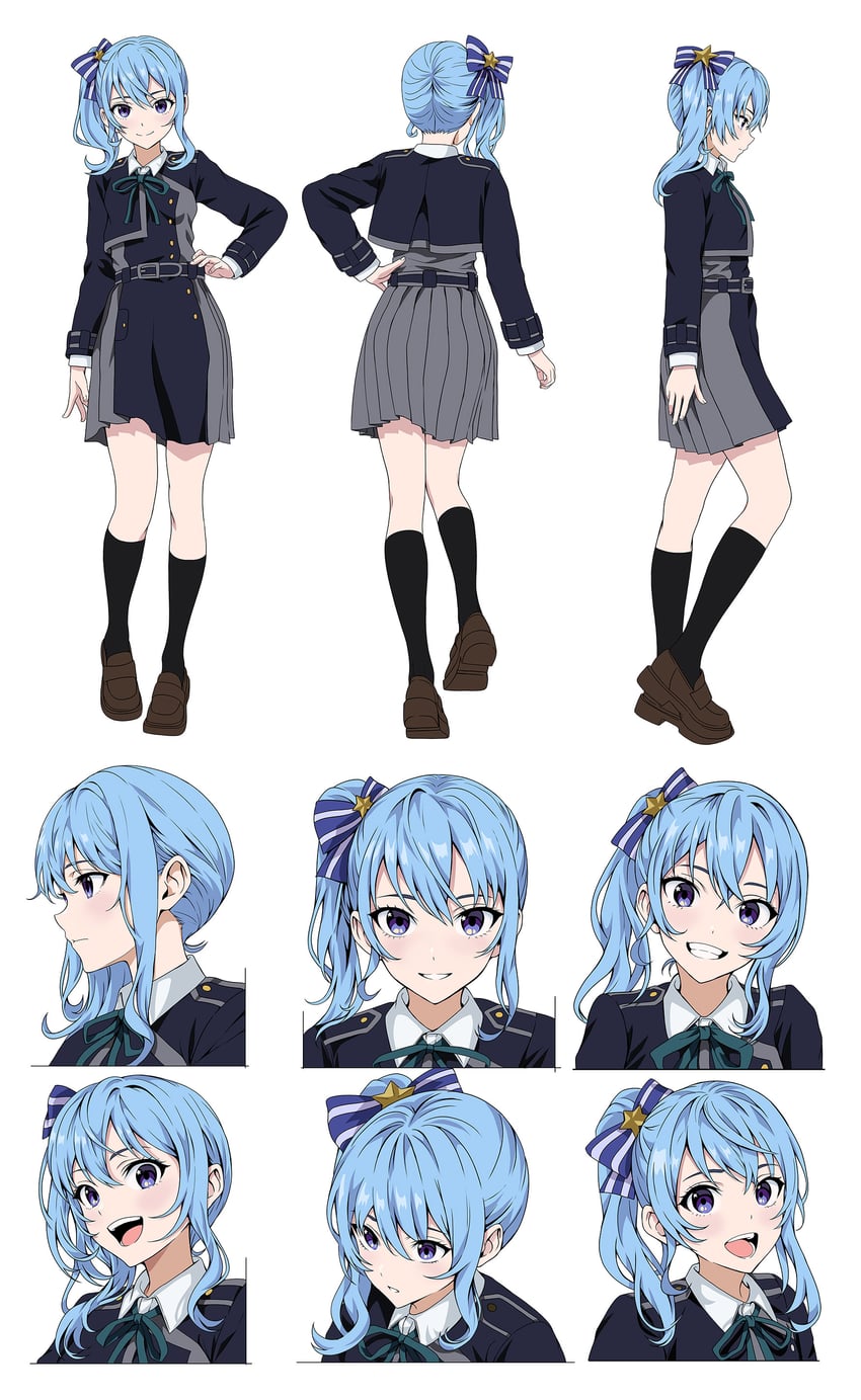 hoshimachi suisei (hololive and 1 more) drawn by konbanwa01