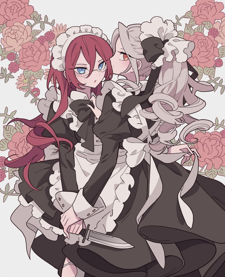 saegusa ibara and ran nagisa (ensemble stars!) drawn by meremero