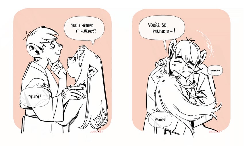 marcille donato and chilchuck tims (dungeon meshi) drawn by aatom87