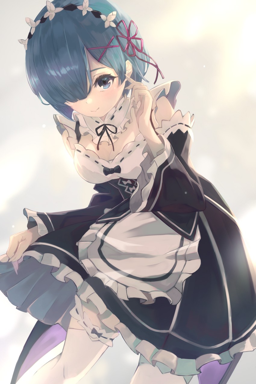 rem (re:zero kara hajimeru isekai seikatsu) drawn by almico