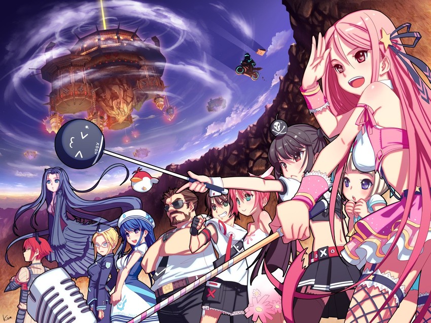 kooh, arin, hana, lucia, cecilia, and 6 more (pangya and 1 more) drawn by kamdia