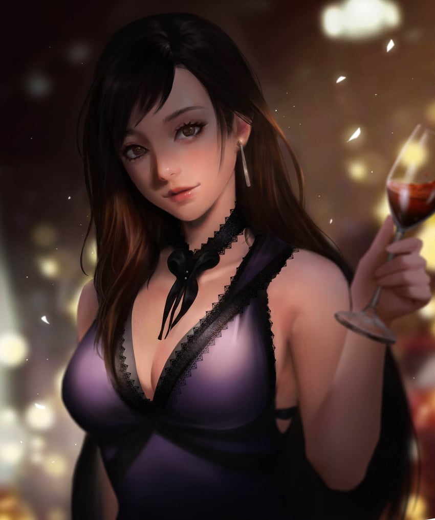 tifa lockhart (final fantasy and 2 more) drawn by aomamm