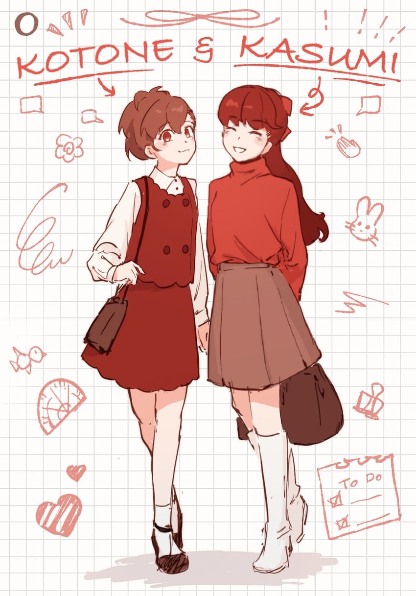 shiomi kotone and yoshizawa kasumi (persona and 4 more) drawn by mico_(mico808)
