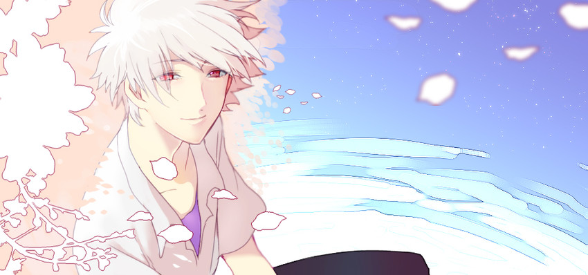 nagisa kaworu (neon genesis evangelion and 2 more) drawn by saifu_(sisutakh)