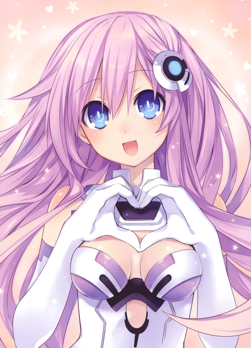 nepgear and purple sister (neptune and 1 more) drawn by tsunako