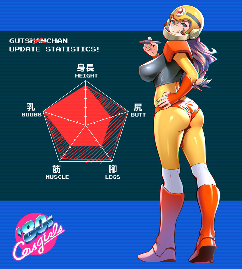 guts man (mega man and 1 more) drawn by one3four!