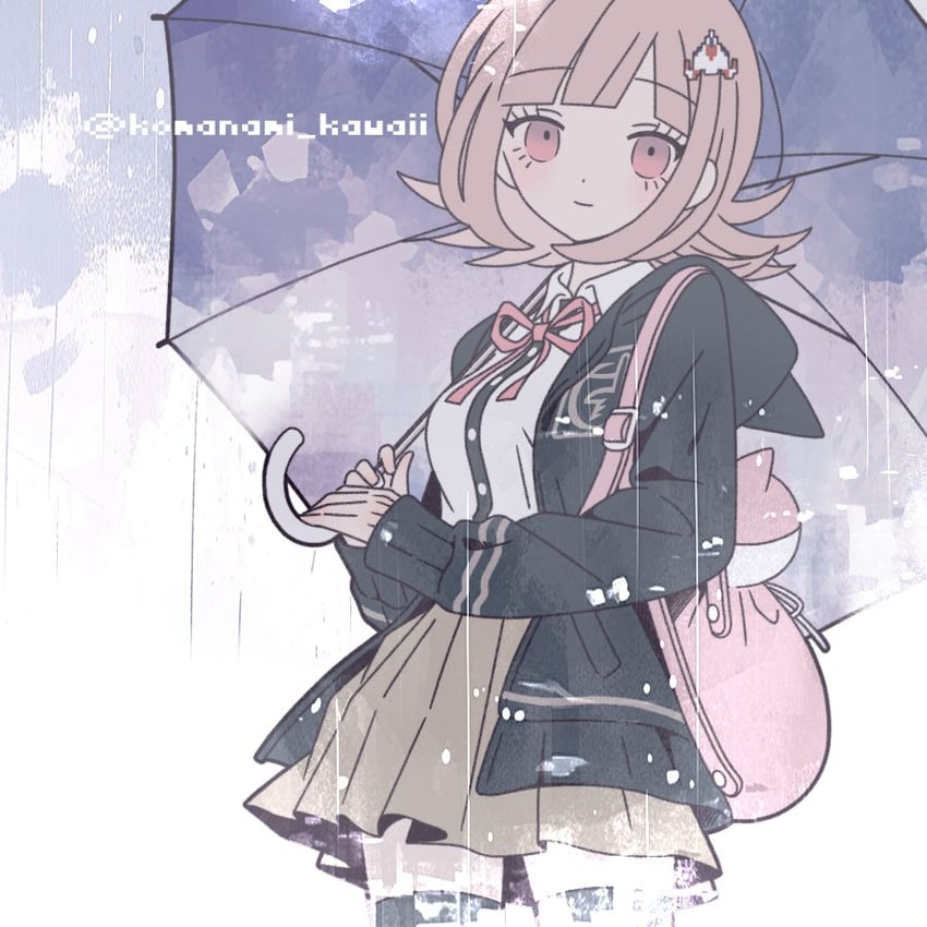 nanami chiaki (danganronpa and 2 more) drawn by komanami_kawaii