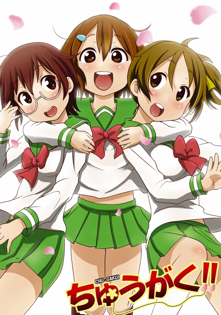 hirasawa yui, hirasawa ui, and manabe nodoka (k-on!) drawn by ahenn