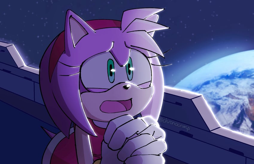 amy rose (sonic and 1 more) drawn by chronocrump