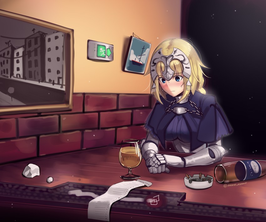 jeanne d'arc (fate and 2 more) drawn by boa_(brianoa)
