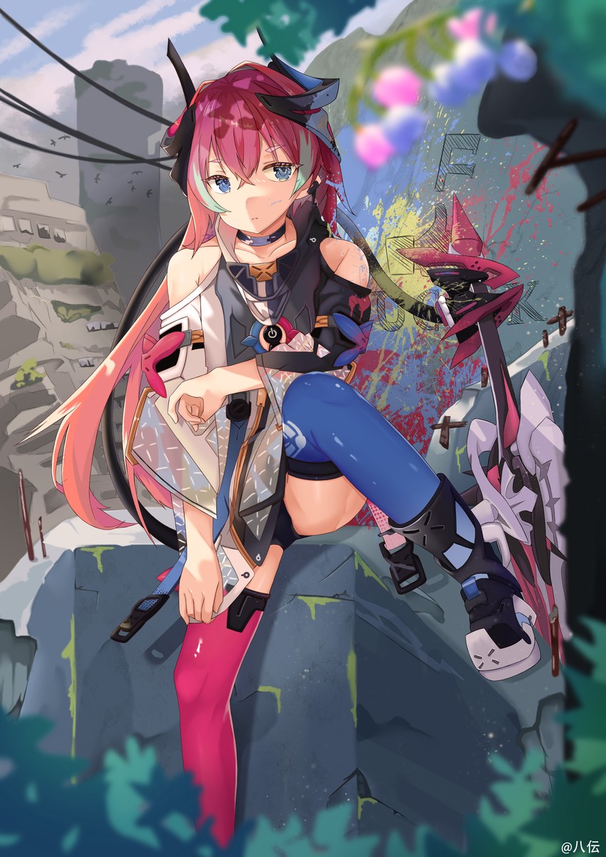rozaliya olenyeva and delta (honkai and 1 more) drawn by auguste