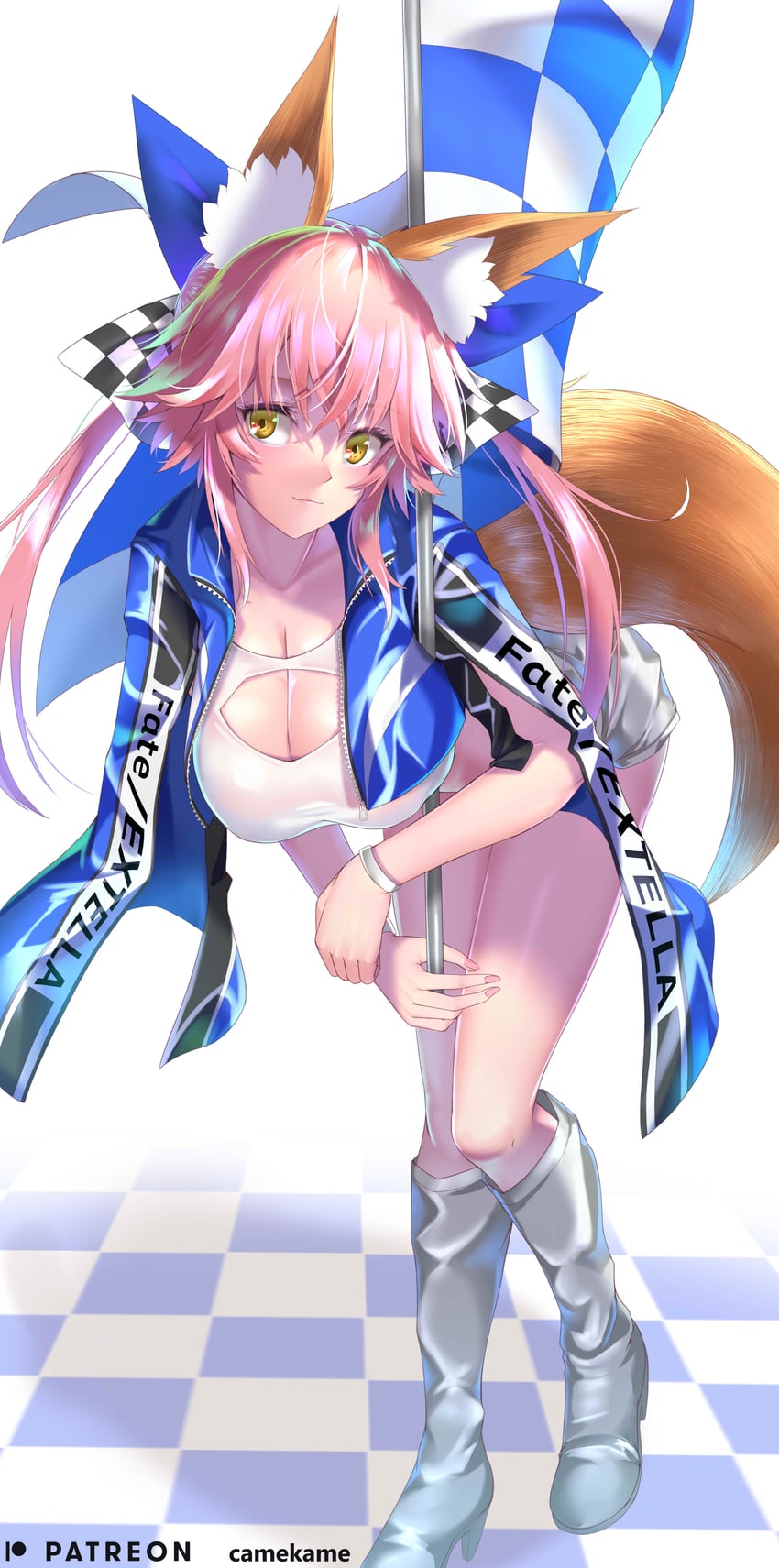 tamamo and tamamo no mae (fate and 3 more) drawn by kamehito