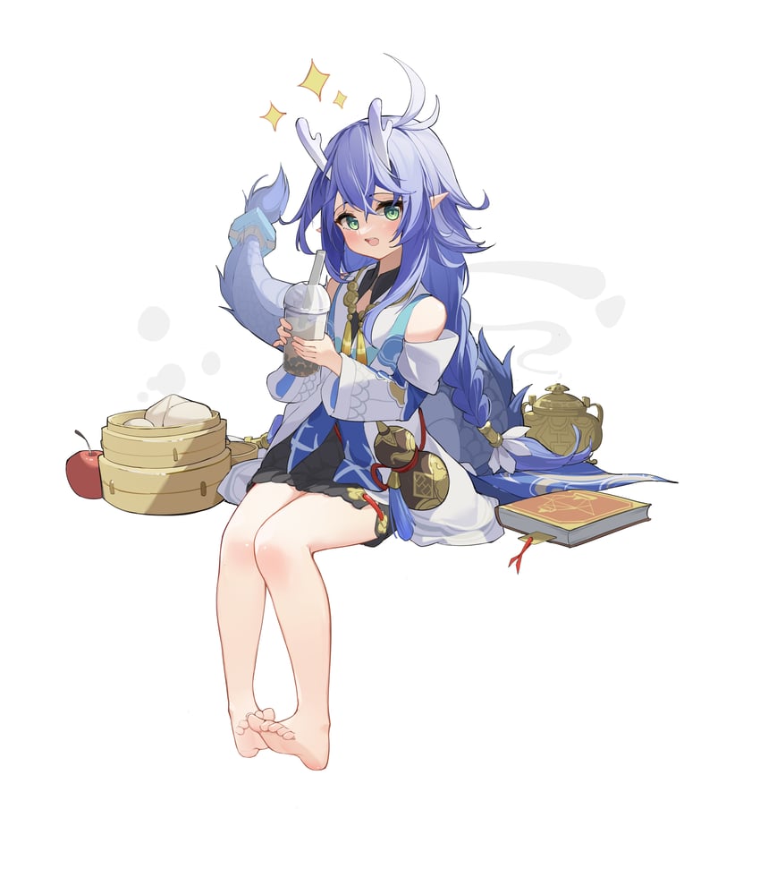 bailu (honkai and 1 more) drawn by ningmeng_jing_jing_jing_jing