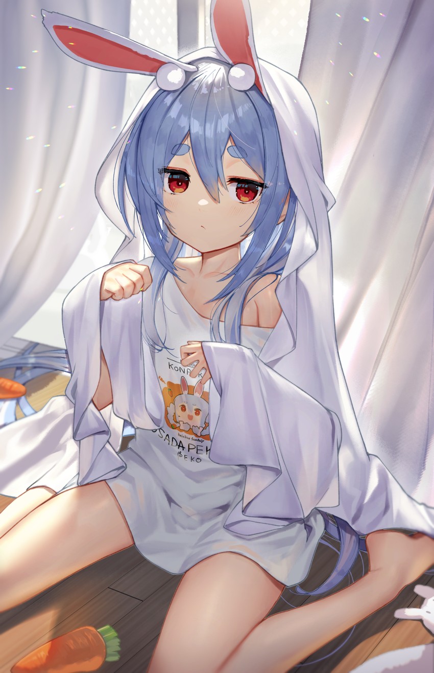 usada pekora and don-chan (hololive) drawn by scottie_(phantom2)