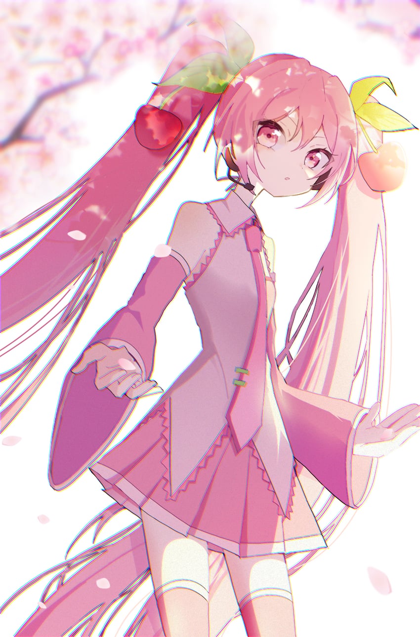 hatsune miku and sakura miku (vocaloid) drawn by g1gigi_0918