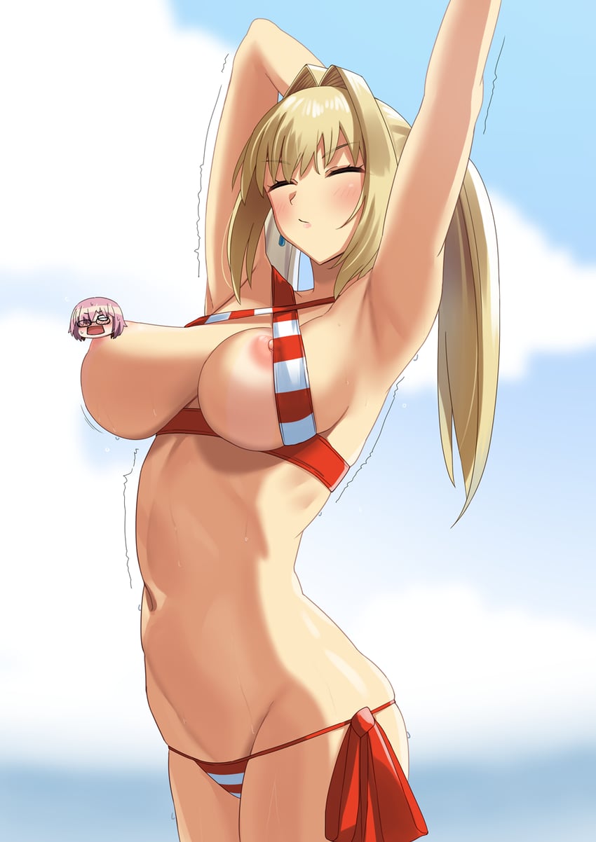 nero claudius (fate and 1 more) drawn by gachou