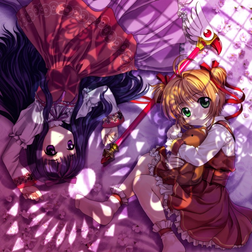 kinomoto sakura and daidouji tomoyo (cardcaptor sakura) drawn by mutsuki_(moonknives)