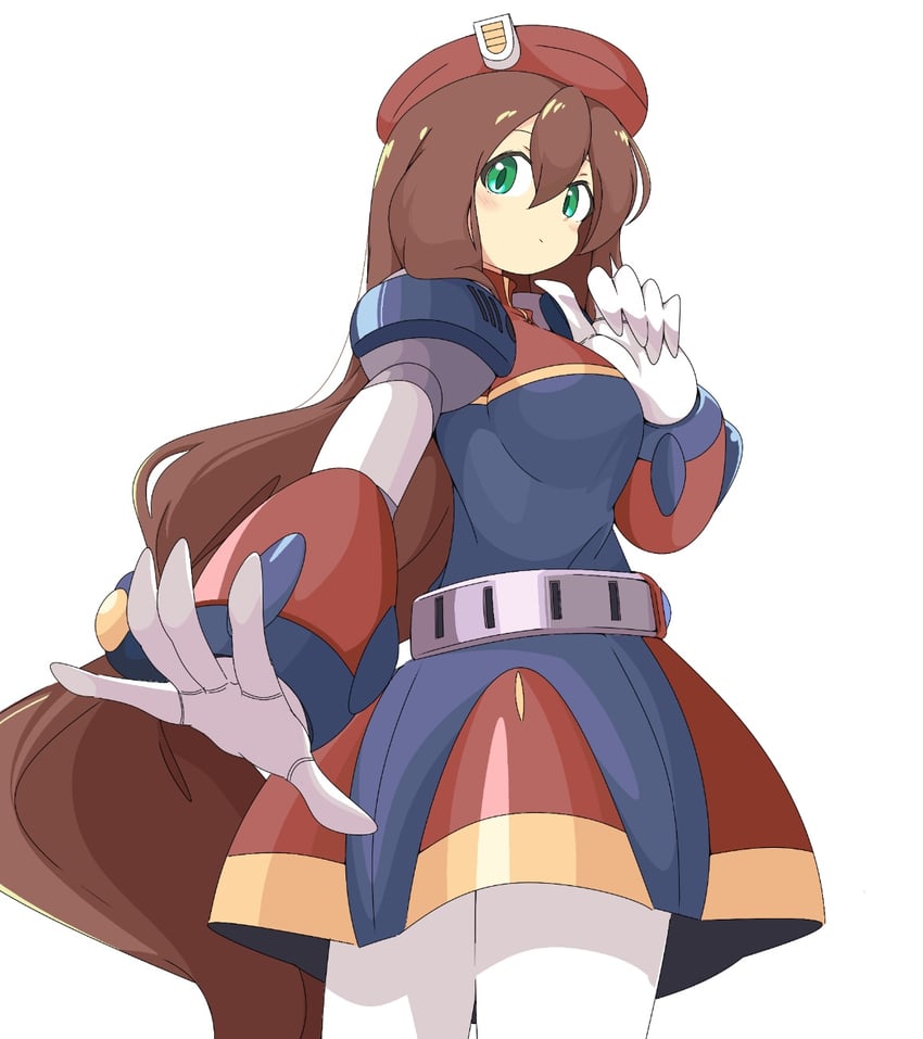 iris (mega man and 1 more) drawn by slyger_ex