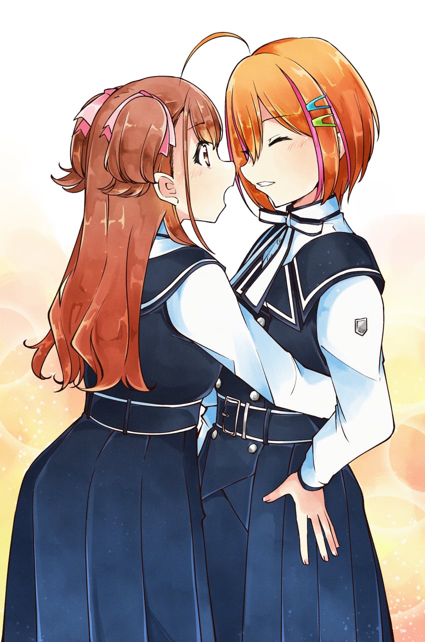 sera honoka and himuro mizuki (22/7) drawn by trefle_r