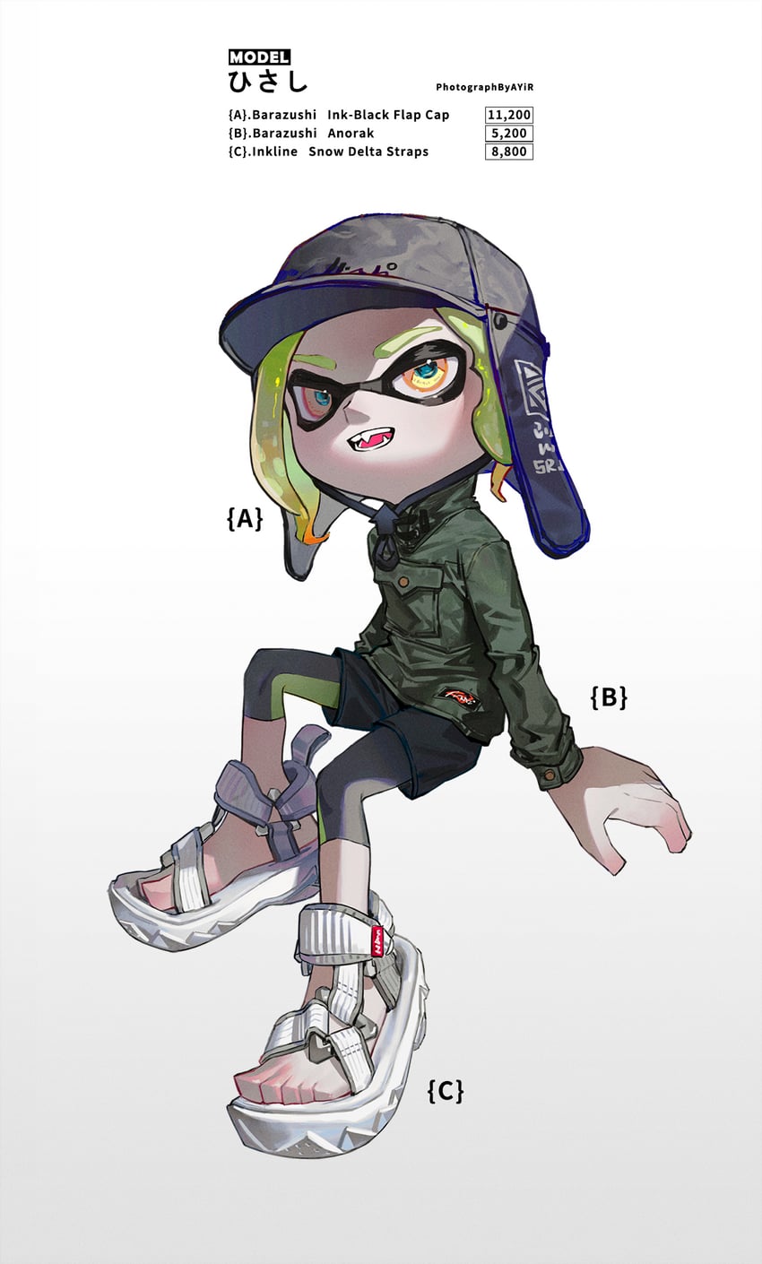 inkling player character and inkling girl (splatoon) drawn by ange-yi