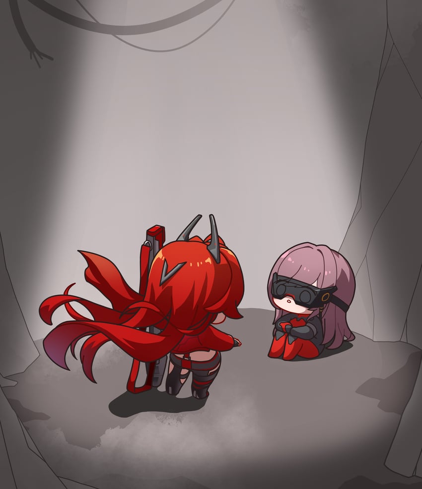 red hood, mass-produced nikke, and rapi (goddess of victory: nikke) drawn by uz_(uzru0428)
