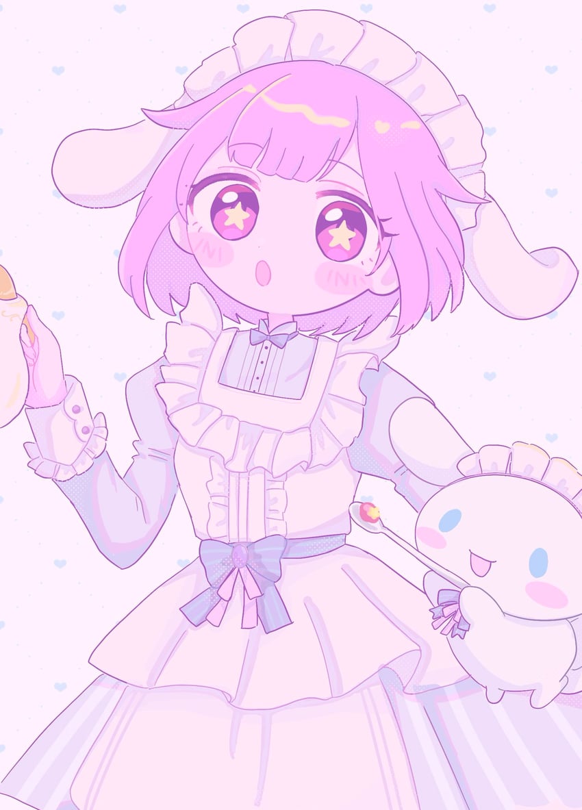ootori emu and cinnamoroll (project sekai and 2 more) drawn by chinochi_(user_71263306)