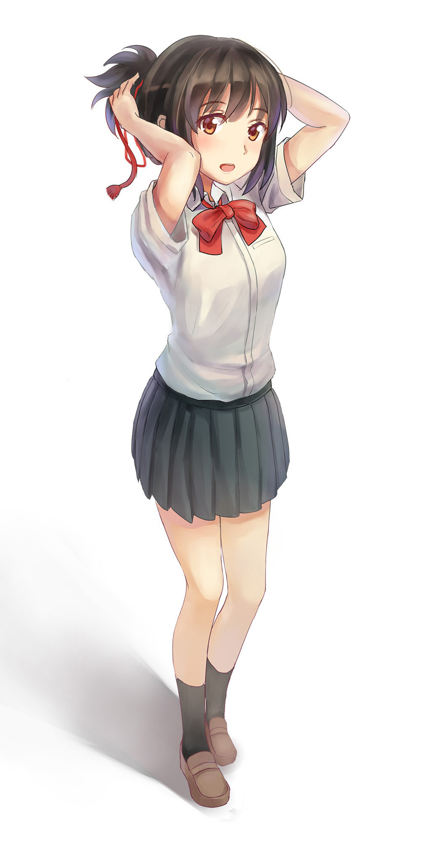 miyamizu mitsuha (kimi no na wa.) drawn by zzz_(chomic)