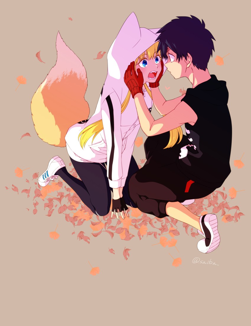 kusaka kabane and kon (kemono jihen) drawn by saiba_(henrietta)