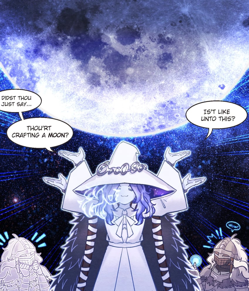 ranni the witch, tarnished, bloody wolf, and mimic tear (naruto and 1 more) drawn by miqueliafantasia
